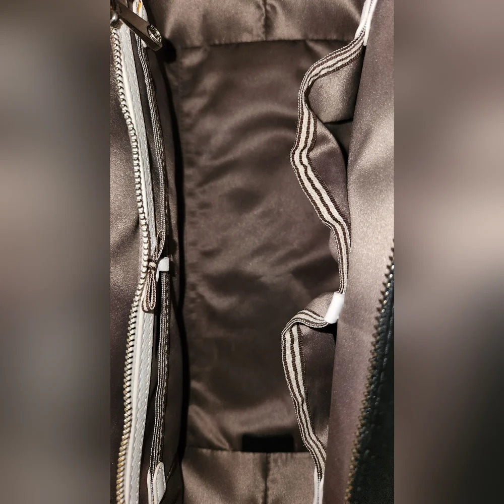 NWOT! Henri bendel purple leopard print Calf-hair Lafayette Satchel Crossbody - Picture 6 of 6